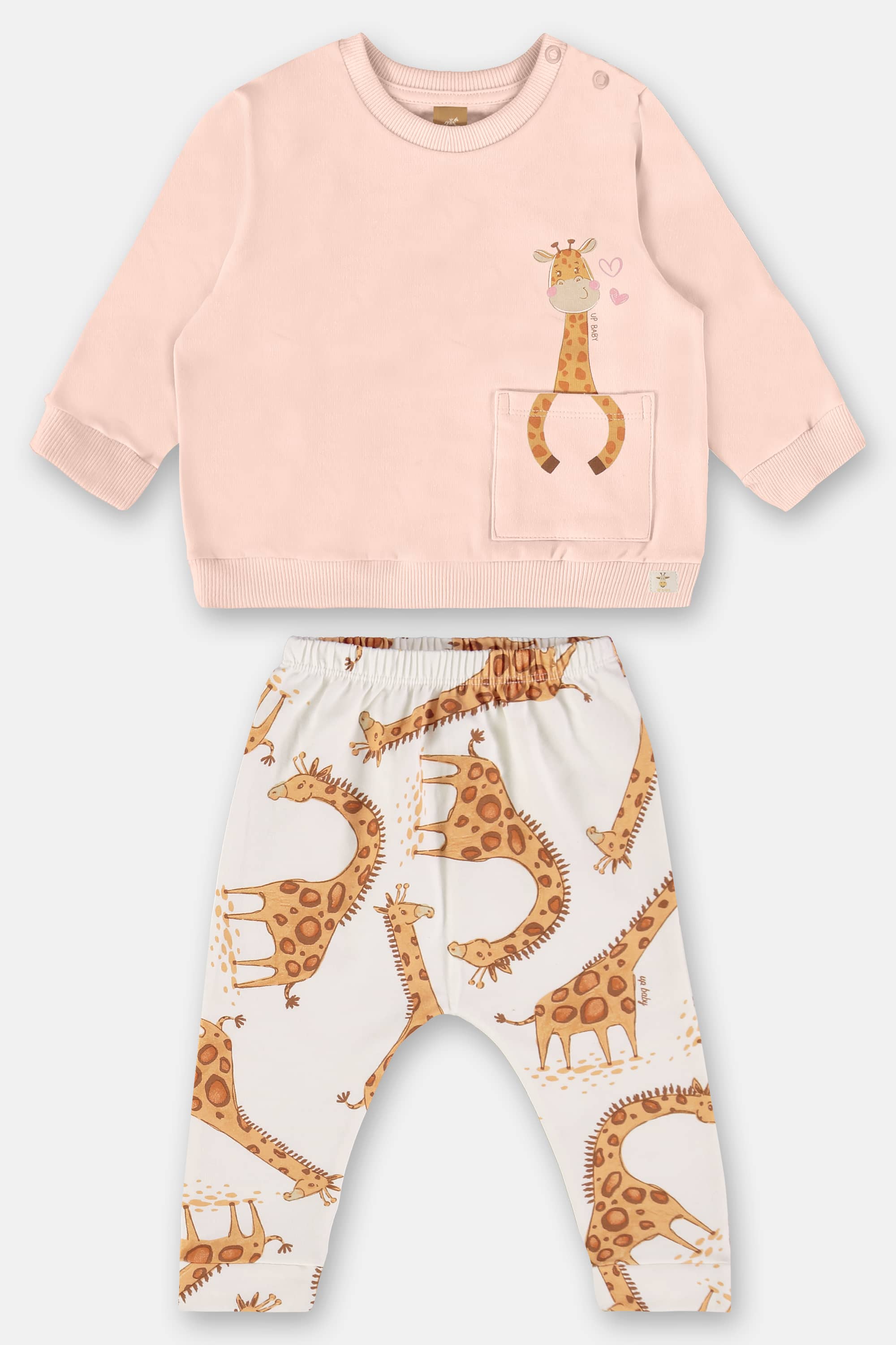 Conjunto para Bebê Menina em Molecotton Felpado (Rosa Claro) Up Baby - Imagem 9